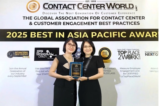 BIDV giành giải thưởng Trung tâm Chăm sóc khách hàng tốt nhất Châu Á Thái Bình Dương – Nâng tầm chuẩn mực dịch vụ khách hàng