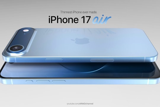 Video rò rỉ iPhone 17 Air: Hé lộ thiết kế siêu mỏng cùng màu xanh mới
