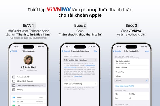 Ví VNPAY chính thức trở thành phương thức thanh toán cho App Store và các dịch vụ Apple tại Việt Nam