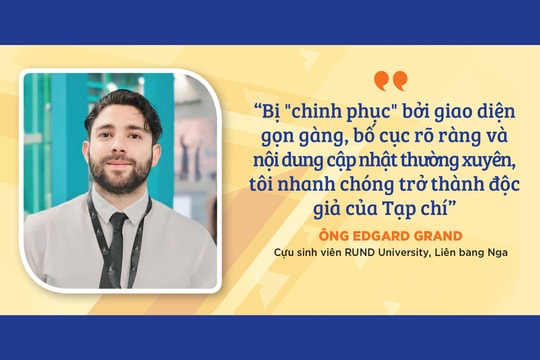Bị "chinh phục" bởi giao diện gọn gàng, bố cục rõ ràng và nội dung cập nhật thường xuyên, tôi nhanh chóng trở thành độc giả của Tạp chí