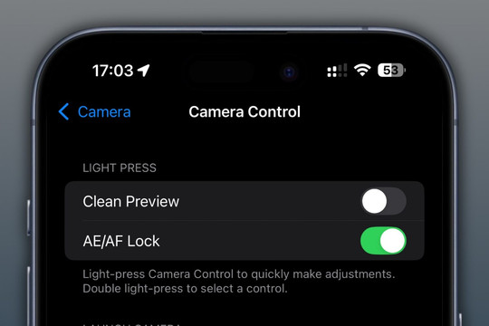 iPhone 18 có thể bỏ nút Camera Control