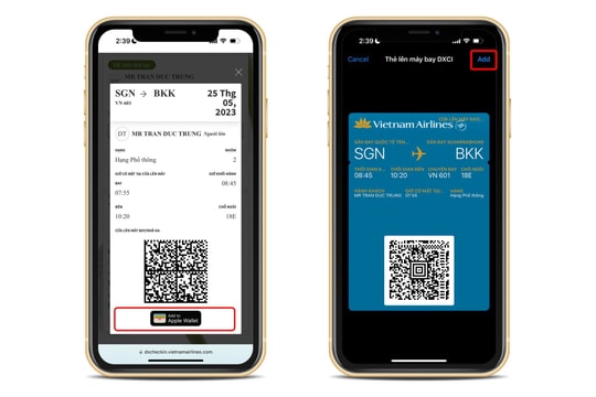 Apple Wallet nâng cấp đột phá dành riêng cho vé máy bay