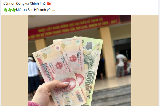 Đã giải ngân hơn 10.700 tỷ đồng chi phí tặng quà người dân dịp Quốc khánh 2/9