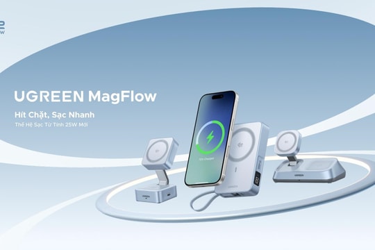 UGREEN ra mắt dòng sạc nhanh không dây từ tính MagFlow Qi2 25W