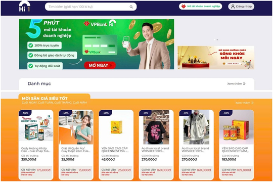 Chính thức ra mắt sàn thương mại điện tử thuần Việt đầu tiên Hi1