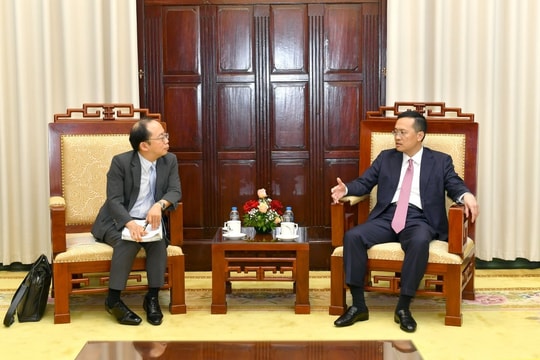 Phó Thống đốc Phạm Quang Dũng tiếp xã giao đại diện Cơ quan Dịch vụ Tài chính Nhật Bản