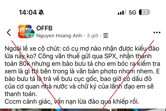 Cục Thuế cảnh báo tình trạng mạo danh cơ quan Thuế để lừa đảo