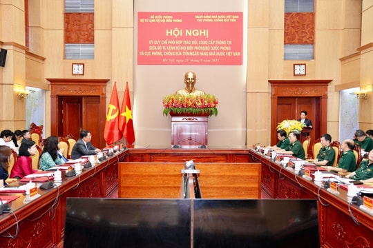 Ký quy chế phối hợp trao đổi, cung cấp thông tin giữa Bộ Tư lệnh Bộ đội Biên phòng và Cục phòng, chống rửa tiền