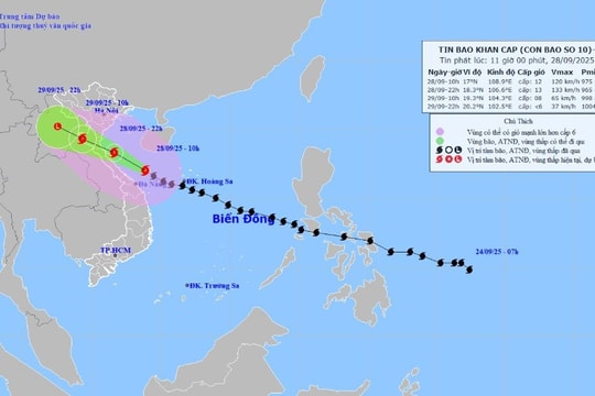 Thủ tướng tiếp tục có công điện về tập trung ứng phó bão số 10 và mưa lũ, sạt lở đất, lũ ống, lũ quét