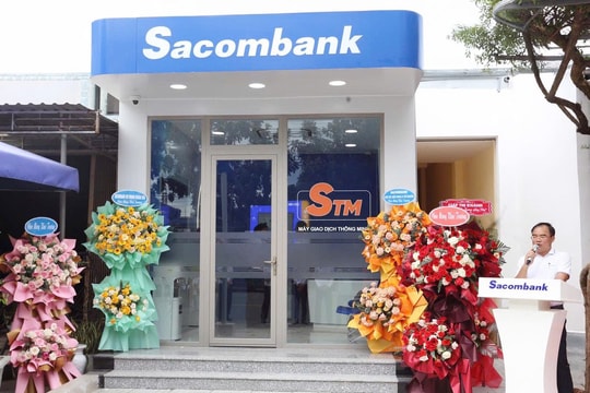Sacombank mở rộng hệ thống máy giao dịch tự động STM phục vụ 24/7