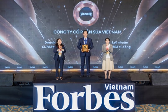 Vinamilk đứng đầu Top 25 thương hiệu dẫn đầu 2025 của Forbes Việt Nam