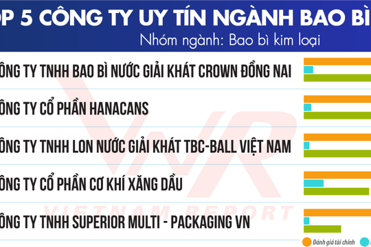Công bố Top 10 Công ty uy tín ngành Bao bì năm 2025