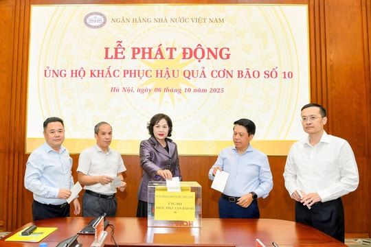 Ngân hàng Nhà nước phát động ủng hộ đồng bào khắc phục thiệt hại do cơn bão số 10 gây ra