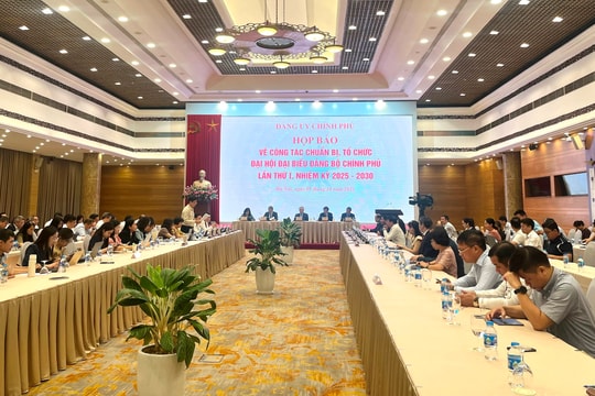 453 đại biểu sẽ tham dự Đại hội đại biểu Đảng bộ Chính phủ lần thứ nhất, nhiệm kỳ 2025-2030