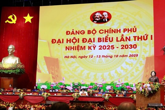 Toàn văn tham luận của Thống đốc Nguyễn Thị Hồng tại Đại hội đại biểu Đảng bộ Chính phủ lần thứ I, nhiệm kỳ 2025-2030