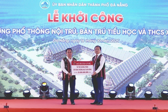 Agribank chung tay xây dựng các trường nội trú tại Đà Nẵng