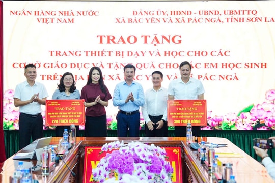 Đoàn công tác ngành Ngân hàng thực hiện Chương trình an sinh xã hội tại Bắc Yên và Pắc Ngà, Sơn La