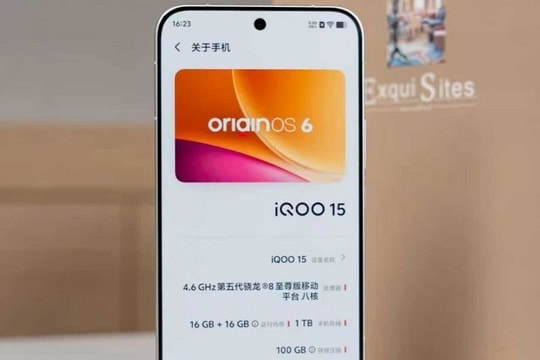 Vivo iQOO 15: Chip Snapdragon 8 Elite Gen 5, màn hình 6.000 nits
