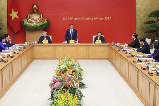 Phiên họp Chính phủ đầu tiên sau kiện toàn nhân sự: Quyết liệt triển khai các nhiệm vụ trọng tâm đến cuối năm 2025