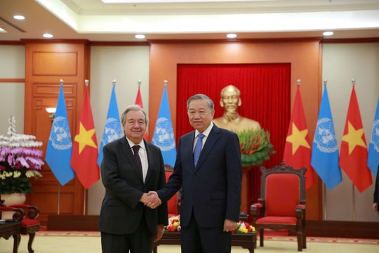 Tổng Bí thư Tô Lâm tiếp Tổng Thư ký Liên Hợp Quốc Antonio Guterres