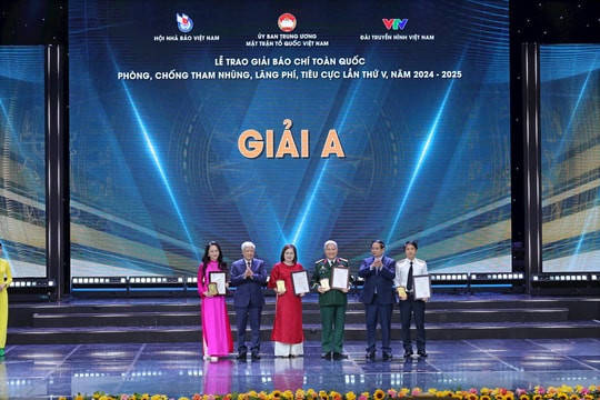 Agribank đồng hành cùng Lễ trao Giải báo chí toàn quốc phòng, chống tham nhũng, lãng phí, tiêu cực lần thứ V, năm 2024 - 2025