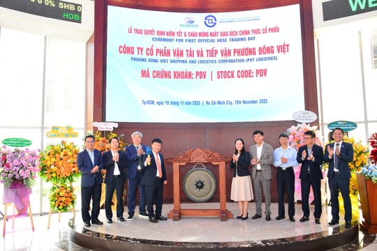 Niêm yết hơn 66 triệu cổ phiếu PDV của Công ty Cổ phần Vận tải và Tiếp vận Phương Đông Việt