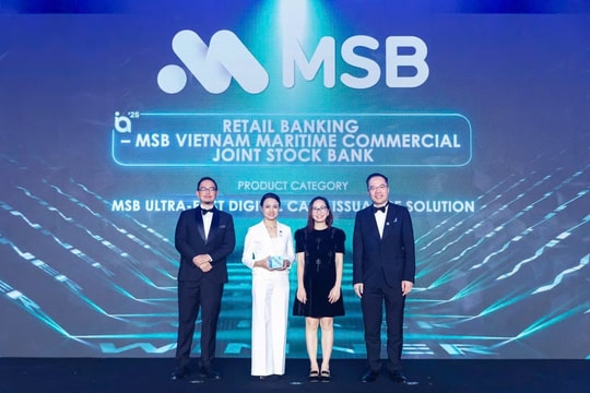 Ngân hàng bán lẻ MSB được vinh danh tại Giải thưởng sáng tạo quốc tế 2025