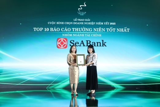 SeABank được vinh danh Top 10 Báo cáo thường niên tốt nhất 2025: Khẳng định chuẩn mực minh bạch và nền tảng tăng trưởng bền vững