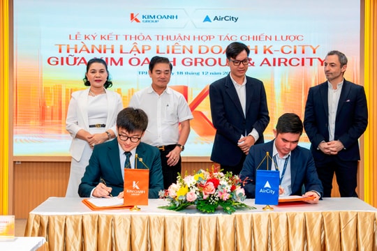 Kim Oanh Group hợp tác đối tác công nghệ, tiên phong ứng dụng AI và Robotic trong quản lý vận hành dự án