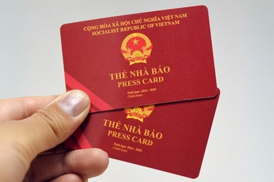 Gia hạn sử dụng Thẻ nhà báo kỳ hạn 2021-2025 đến hết ngày 31/3/2026