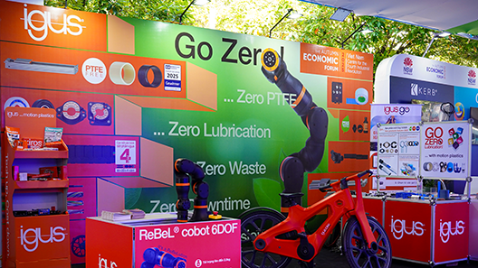 Ấn tượng của igus Việt Nam tại GRECO 2025 với gian trưng bày motion plastics