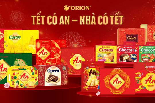 Orion mở rộng danh mục bánh kẹo, đáp ứng nhu cầu mua sắm và quà tặng Tết 2026