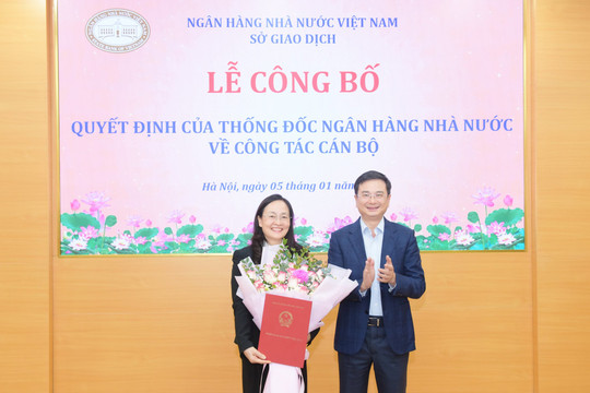 Bổ nhiệm Phó Giám đốc Sở Giao dịch, Ngân hàng Nhà nước