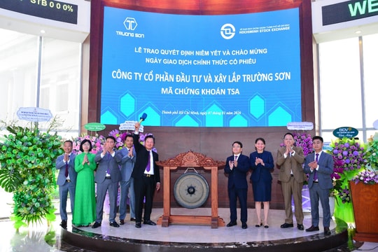 Cổ phiếu TSA của Công ty Cổ phần đầu tư và xây lắp Trường Sơn chính thức niêm yết trên HOSE