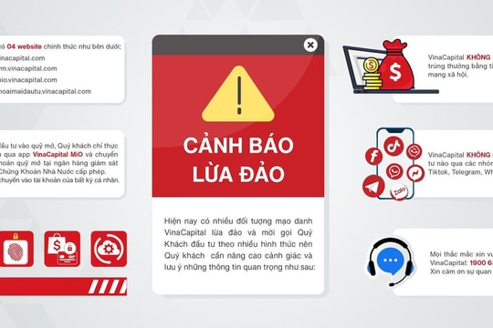 VinaCapital cảnh báo lừa đảo mạo danh để kêu gọi đầu tư