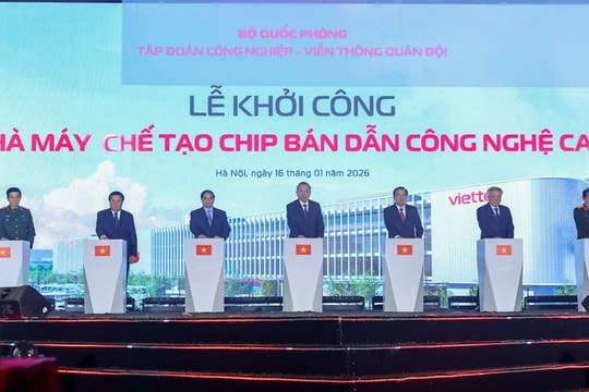 Tổng Bí thư, Thủ tướng Chính phủ dự lễ khởi công nhà máy chế tạo chip bán dẫn đầu tiên tại Việt Nam