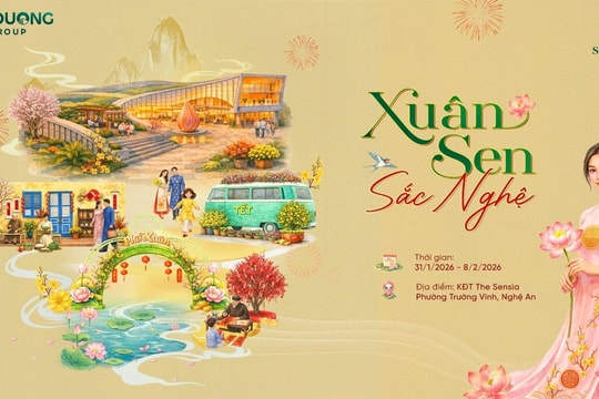 Sắp diễn ra chuỗi sự kiện Tết “Xuân Sen - Sắc Nghệ” tại The Sensia