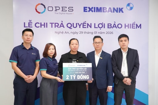 OPES chi trả 2 tỷ đồng cho khách hàng tham gia bảo hiểm sức khỏe người trụ cột