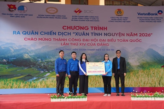Đoàn Thanh niên NHTW tổ chức ra quân Chiến dịch “Xuân tình nguyện năm 2026" tại Lạng Sơn