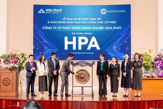 Cổ phiếu Nông nghiệp Hòa Phát tăng gần 3% phiên đầu tiên chào sàn