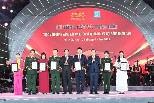 Ca khúc tiêu biểu đạt giải trong Cuộc vận động sáng tác về Quốc hội và Hội đồng nhân dân nhân dịp kỷ niệm 80 năm Quốc hội Việt Nam