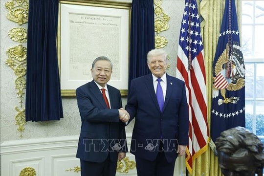 Tổng Bí thư Tô Lâm gặp Tổng thống Hoa Kỳ Donald Trump