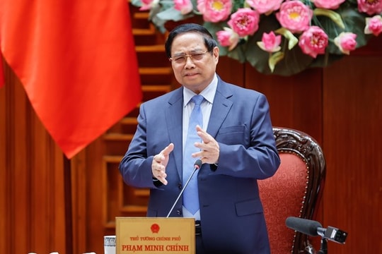 Thủ tướng Phạm Minh Chính chủ trì cuộc họp về điều hành chính sách tiền tệ, tài khoá