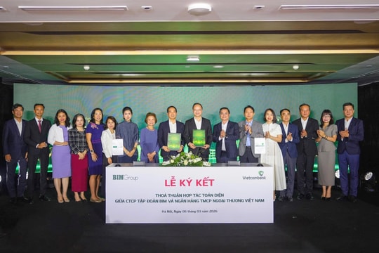 Vietcombank và Công ty Cổ phần Tập đoàn BIM tổ chức Lễ ký kết thỏa thuận hợp tác toàn diện đầu Xuân Bính Ngọ