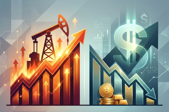 Giá dầu tăng nóng, kim loại quý chịu sức ép từ đà tăng của đồng USD