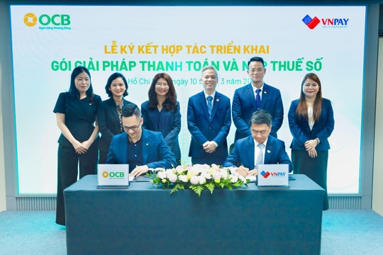 OCB hợp tác VNPAY: Miễn phí 3 năm gói giải pháp nộp thuế số cho hộ kinh doanh và doanh nghiệp