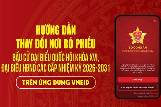 Hướng dẫn cử tri thay đổi nơi bỏ phiếu, xem danh sách người ứng cử trên VNeID