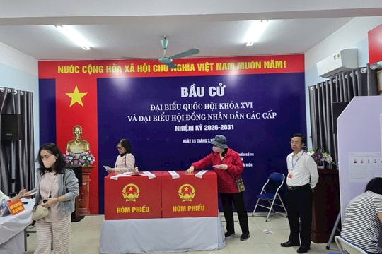 34 địa phương đạt tỷ lệ cử tri đi bầu trên 99%