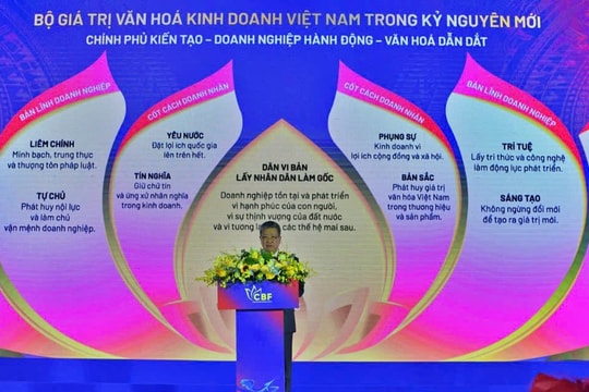 Công bố Bộ giá trị Văn hóa Kinh doanh Việt Nam: “Chính phủ kiến tạo - Doanh nghiệp hành động - Văn hóa dẫn dắt”