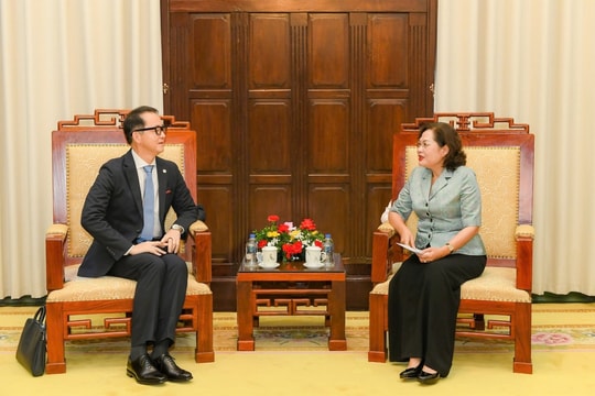 Thống đốc Ngân hàng Nhà nước Nguyễn Thị Hồng tiếp Giám đốc Cơ quan Nghiên cứu Kinh tế Vĩ mô ASEAN+3 (AMRO)